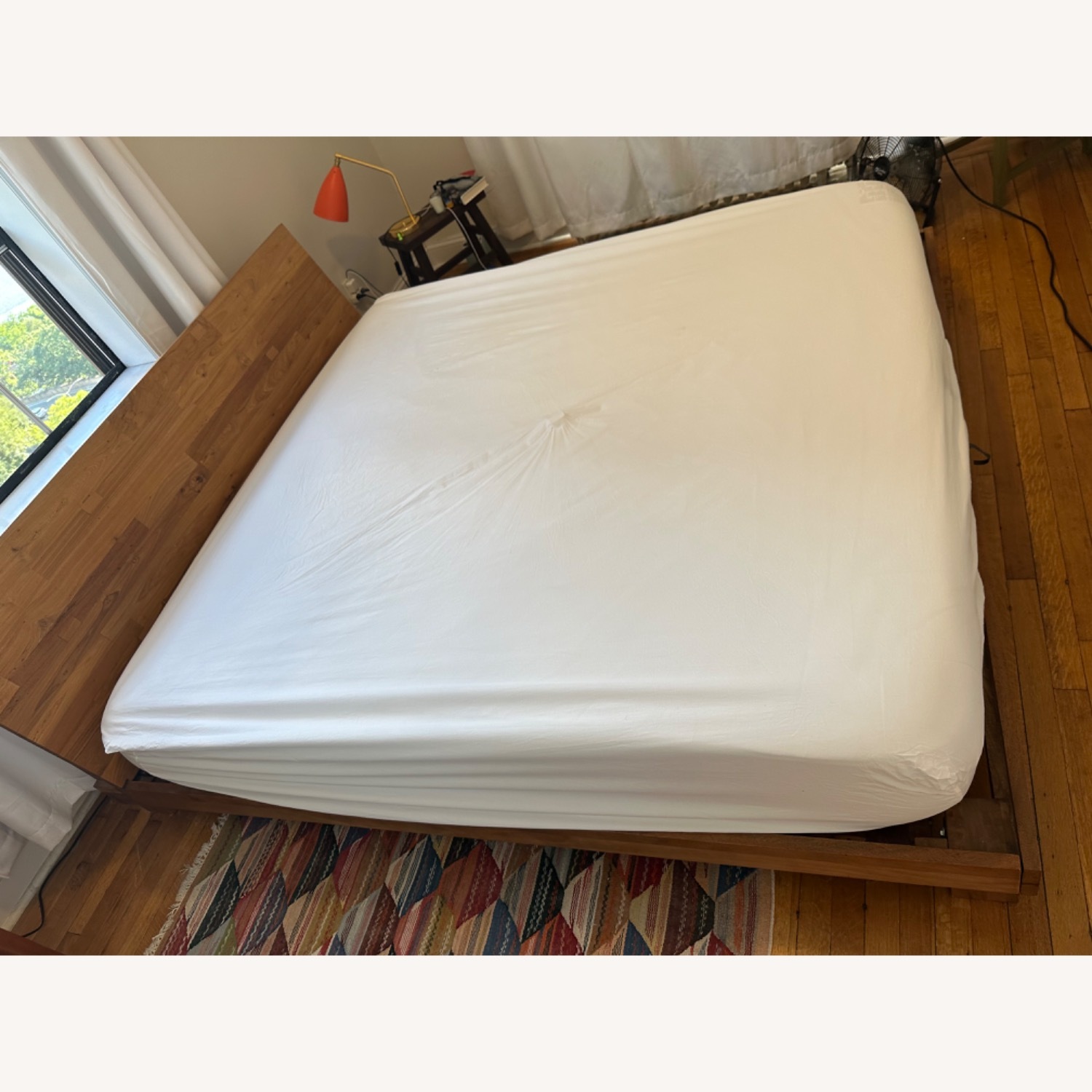 CB2 Dondra Teak Dark Brown Wood King Bed - image-2