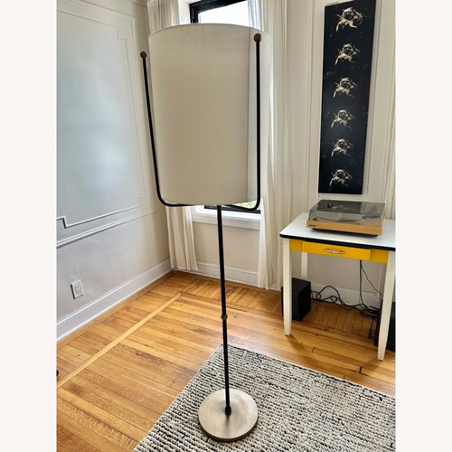 Used Arteriors Home Boise Light Brown Iron Floor Lamp for sale on AptDeco