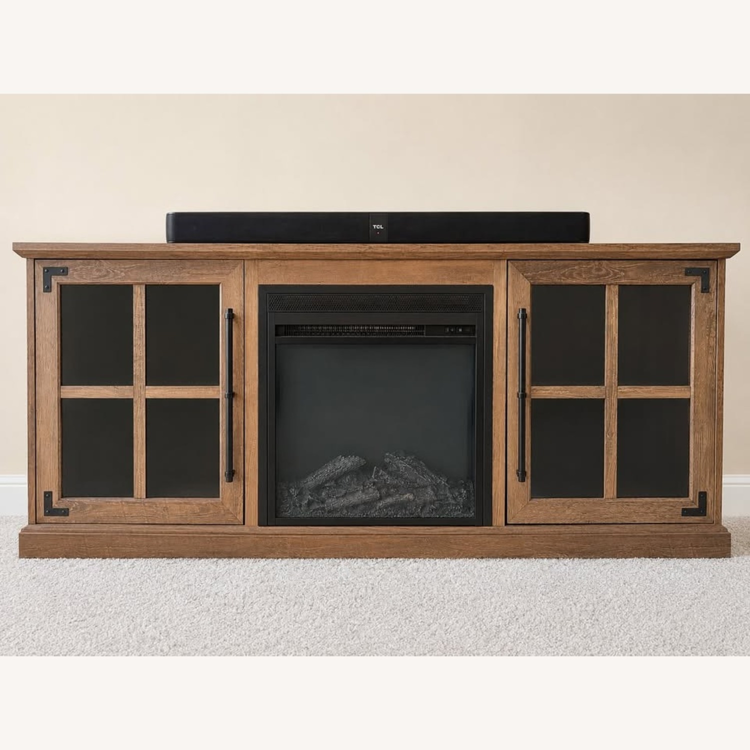 Wayfair TV Stand w Electric Fireplace - image-1