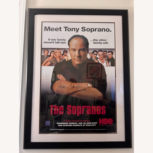 Used The Sopranos Framed Art SIGNED by James Galdofini for sale on AptDeco