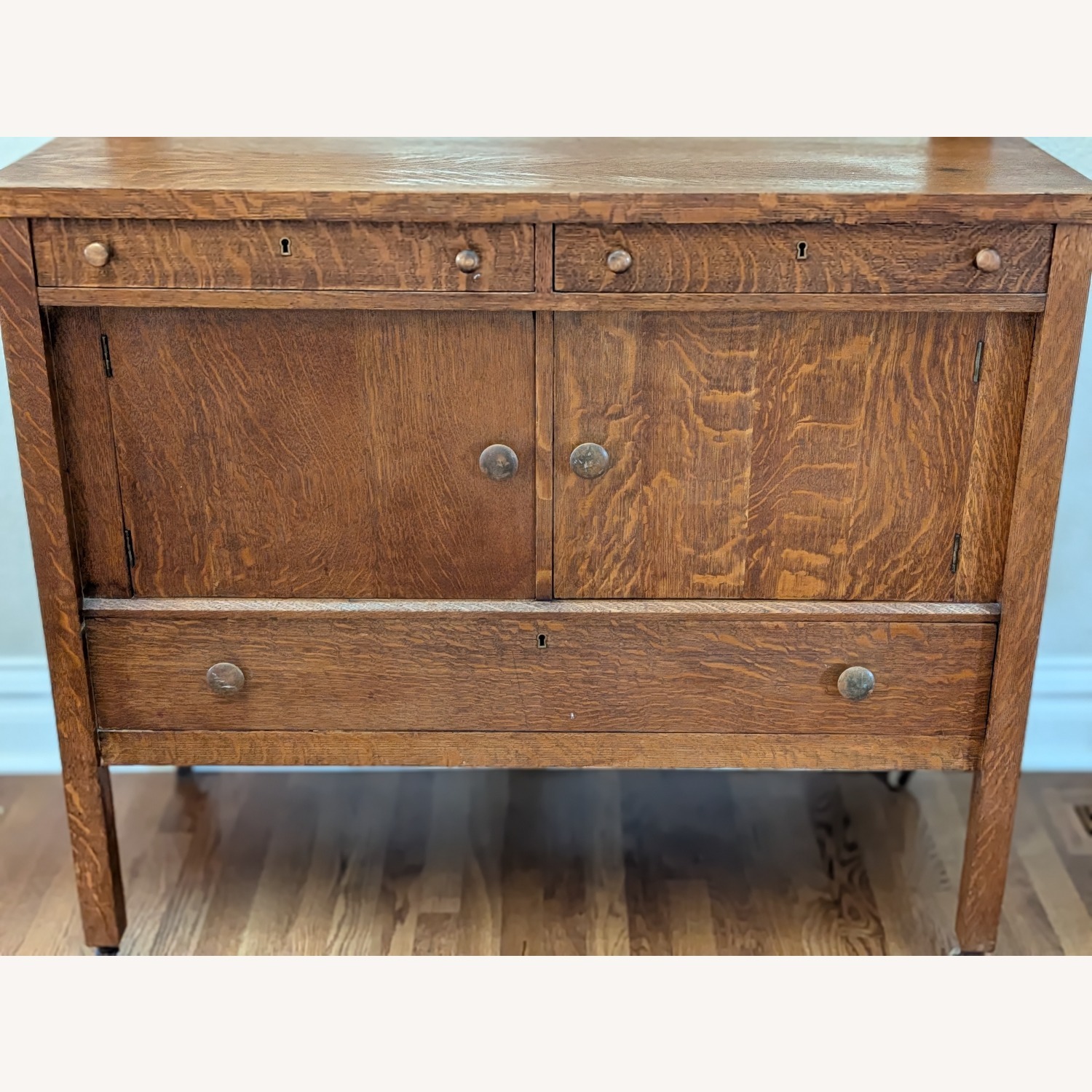 Vintage/Antique Wood Sideboard - image-4