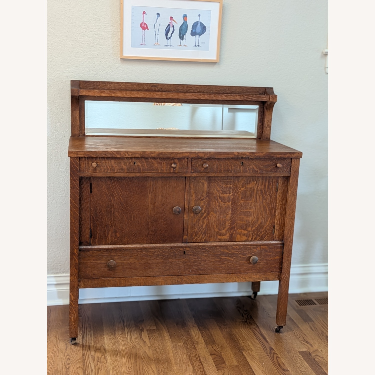 Vintage/Antique Wood Sideboard - image-6
