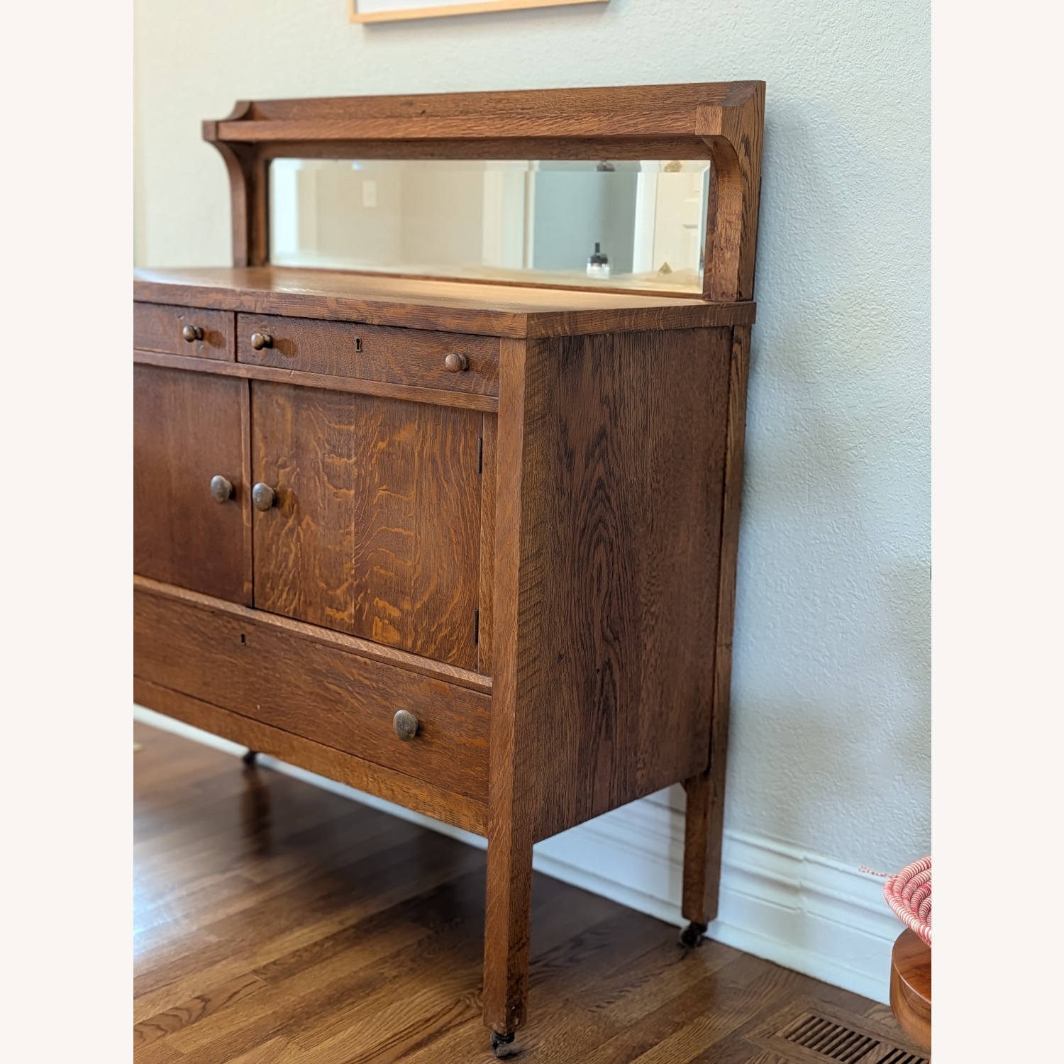 Vintage/Antique Wood Sideboard - image-2