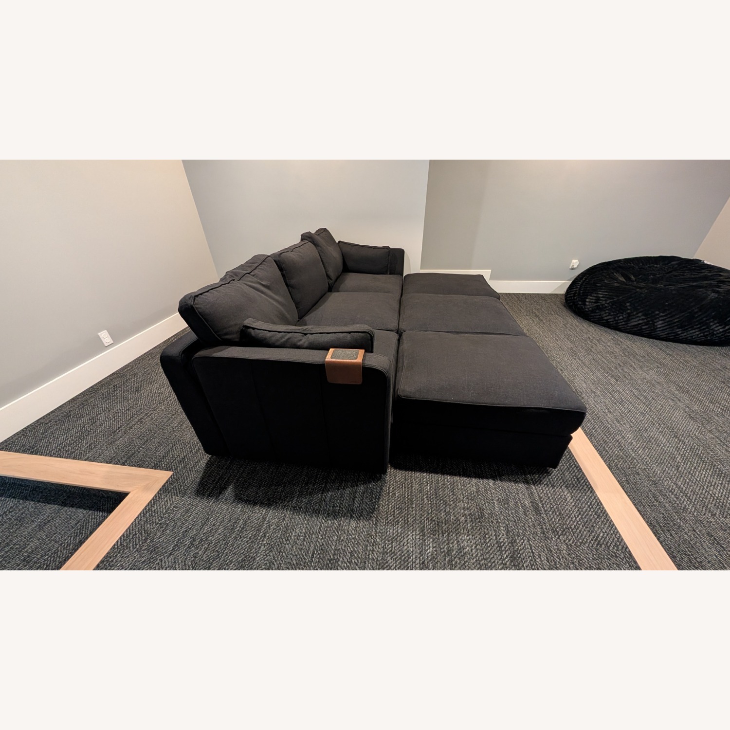Lovesac Black Sactional - image-3