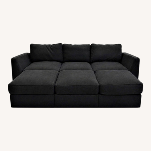 Used Lovesac Black Sactional for sale on AptDeco