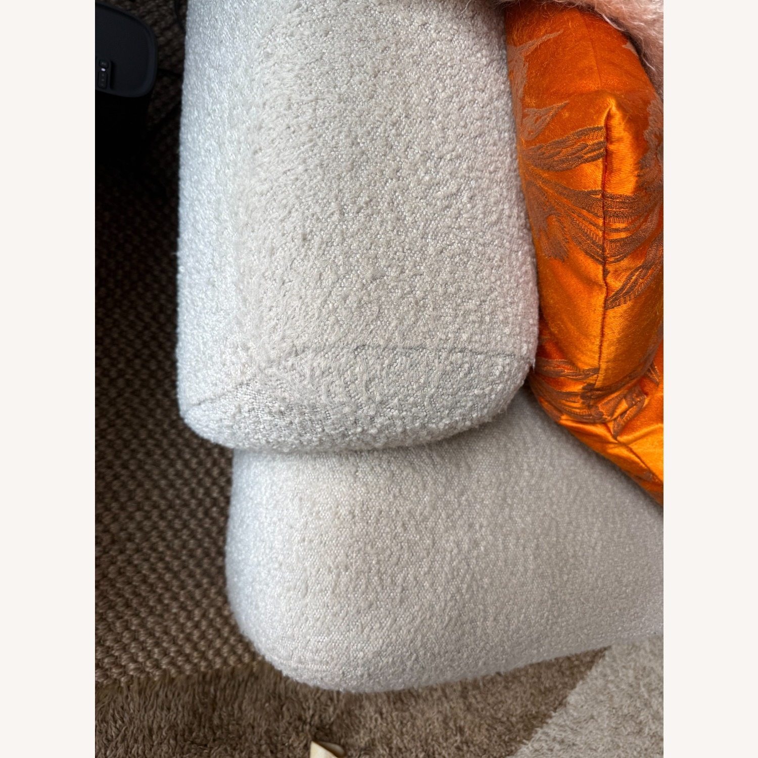 CB2 Logan Grey Boucle Sofa - image-4