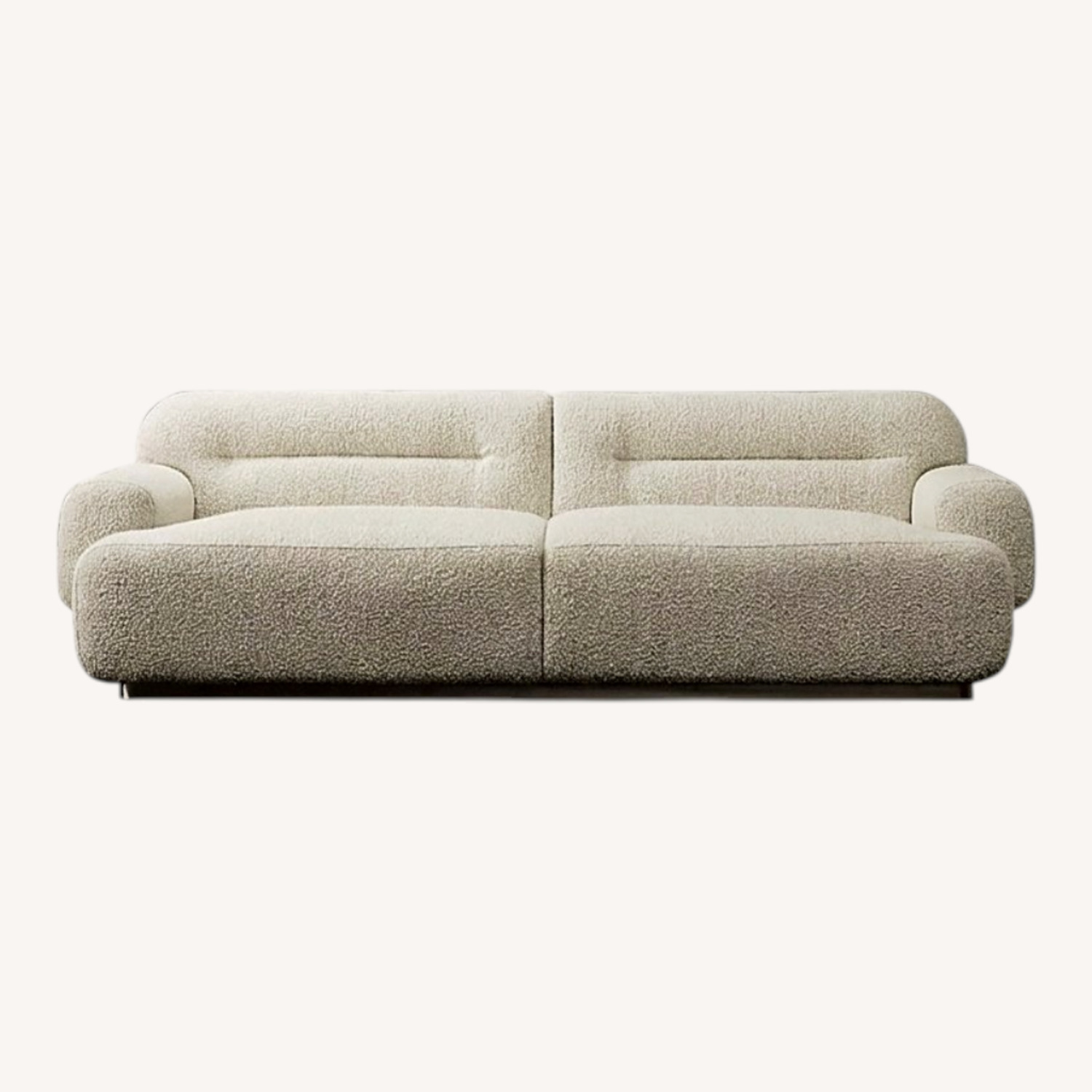 CB2 Logan Grey Boucle Sofa - image-0