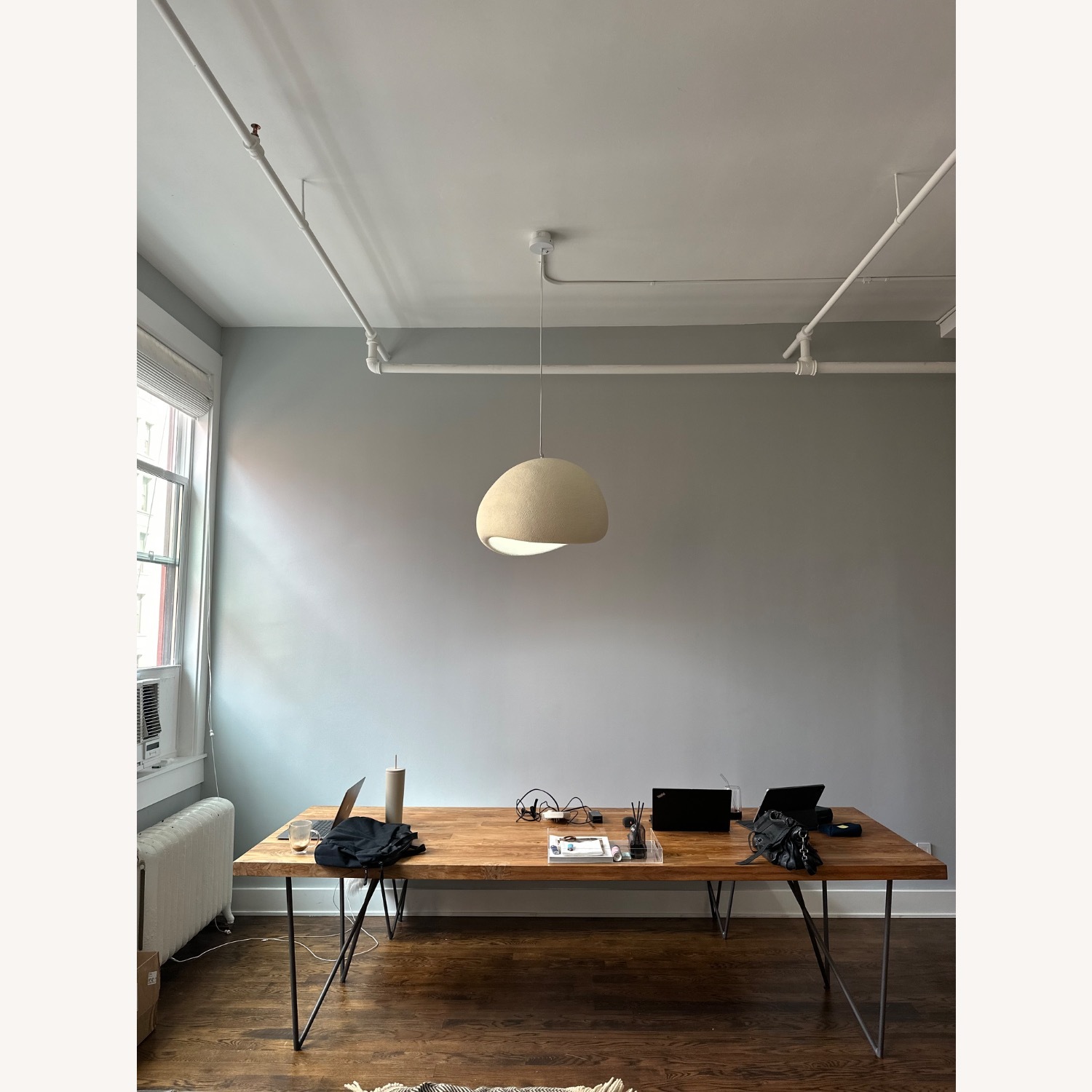 Shibui Pendant Light White Resin Ceiling Lamp - image-2