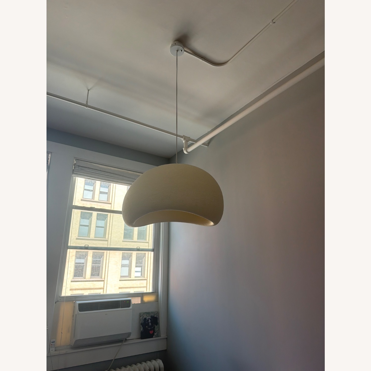 Shibui Pendant Light White Resin Ceiling Lamp - image-1