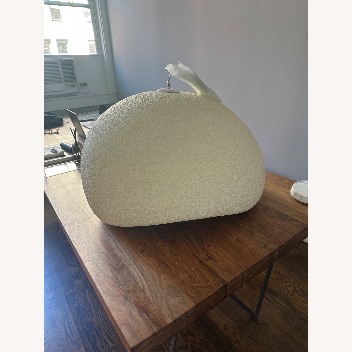 Shibui Pendant Light White Resin Ceiling Lamp - image-3
