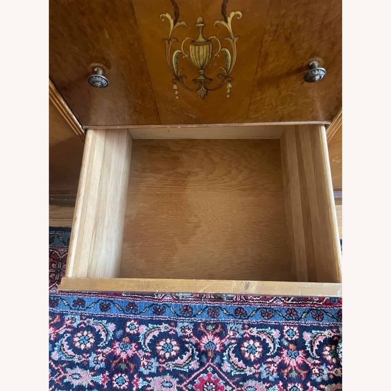 Vintage/Antique Dark Brown Wood Armoire - image-7
