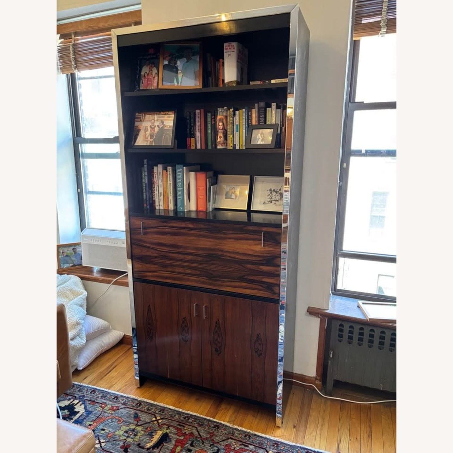 Vintage/Antique Dark Brown Wood Bookcase - image-2