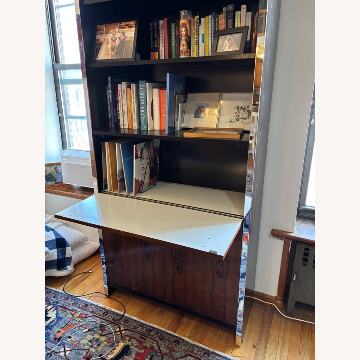 Vintage/Antique Dark Brown Wood Bookcase - image-3