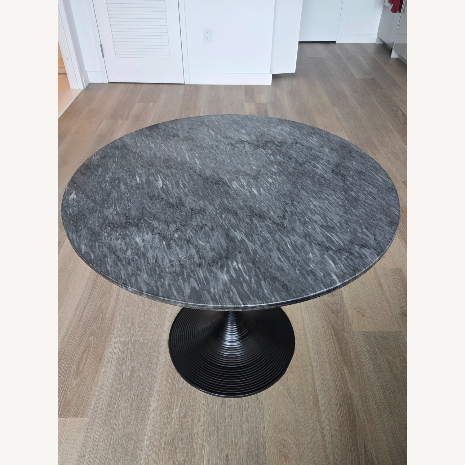 NOIR Furniture Joni Dark Gray Marble Dining Table - image-3