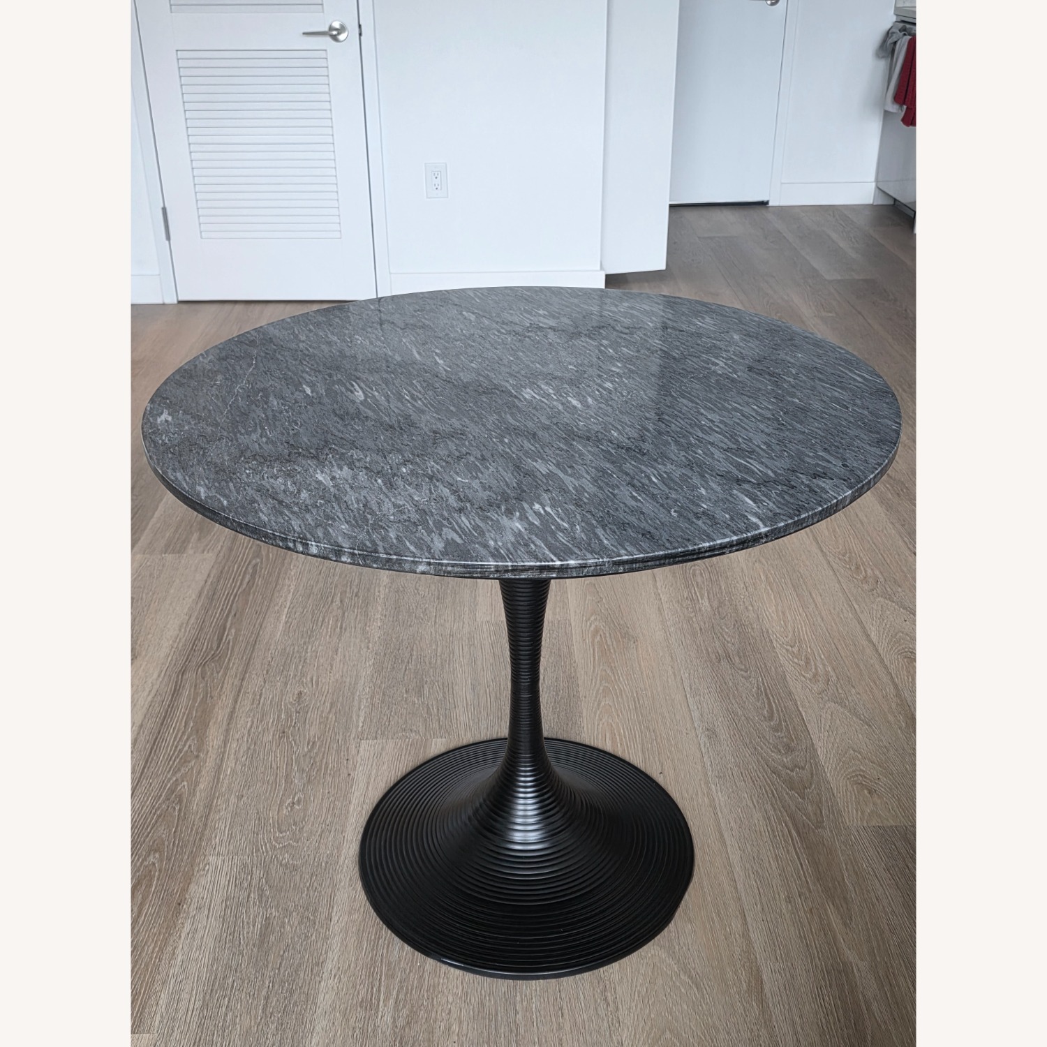 NOIR Furniture Joni Dark Gray Marble Dining Table - image-2