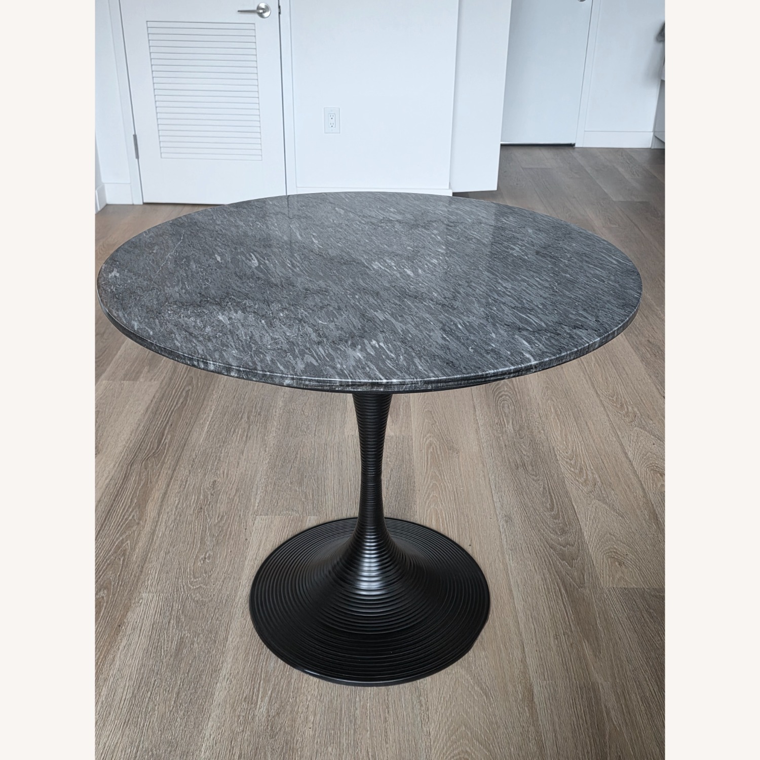 NOIR Furniture Joni Dark Gray Marble Dining Table - image-4