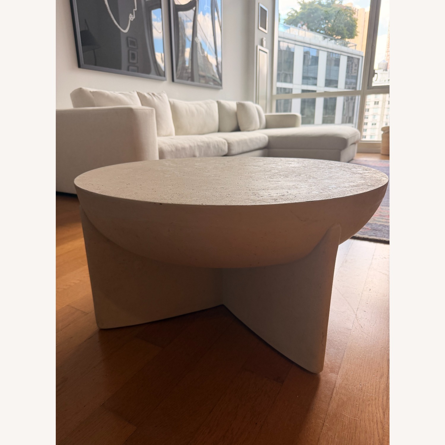 West Elm Monti Natural Stone Coffee Table - image-4