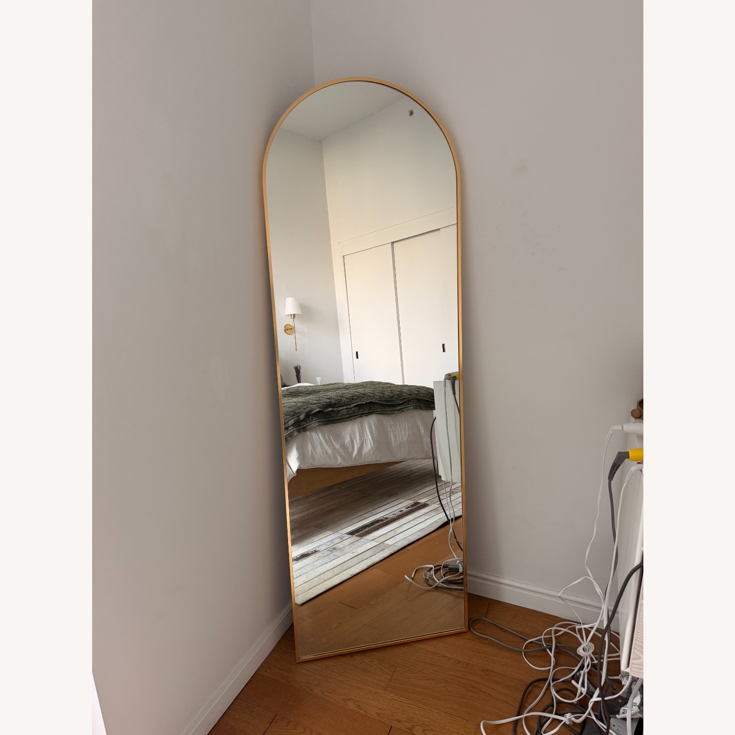 Joss & Main Gold Floor Mirror - image-1