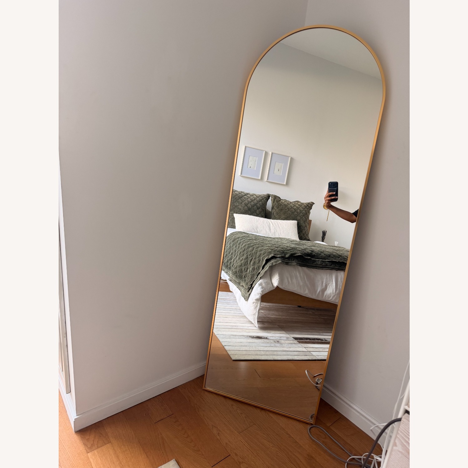 Joss & Main Gold Floor Mirror - image-2