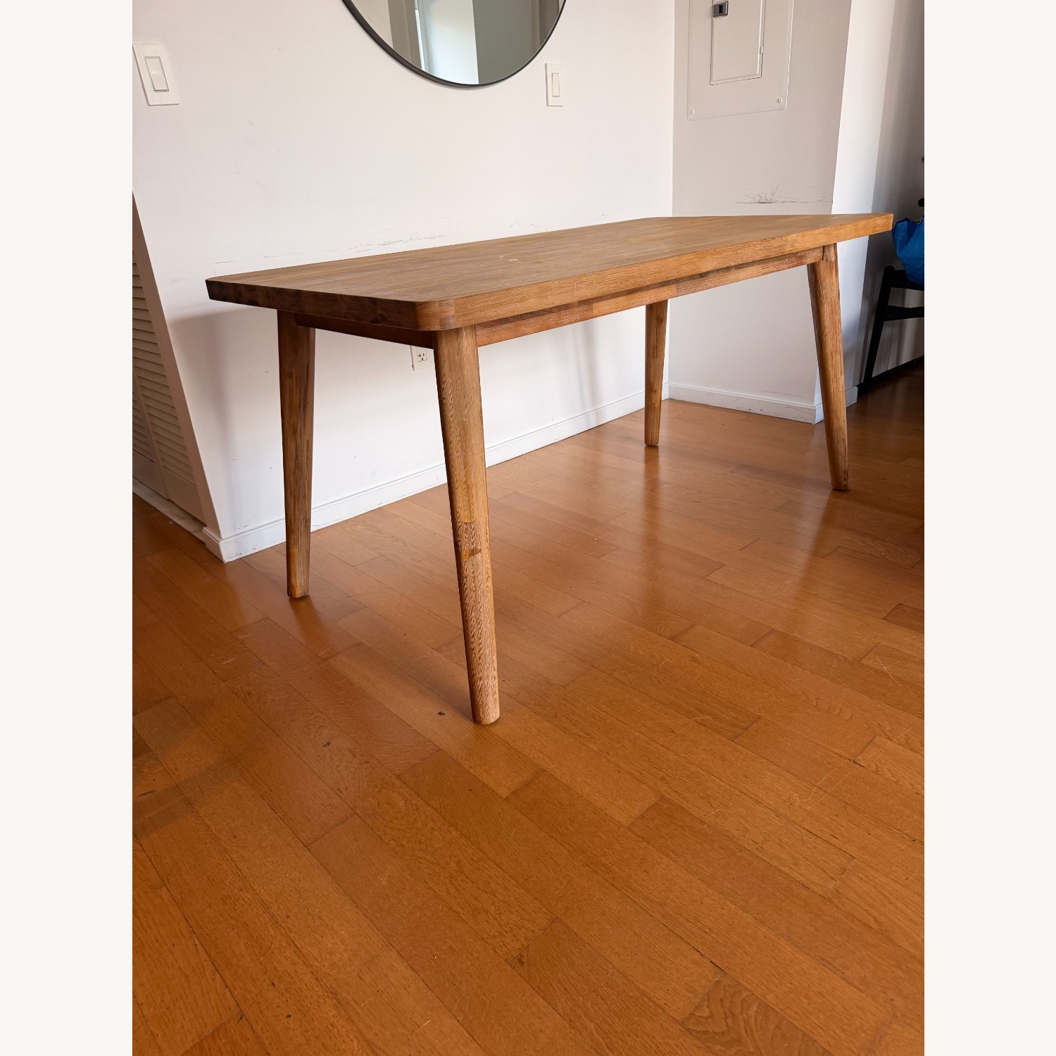 Castlery Light Brown Wood Dining Table - image-2