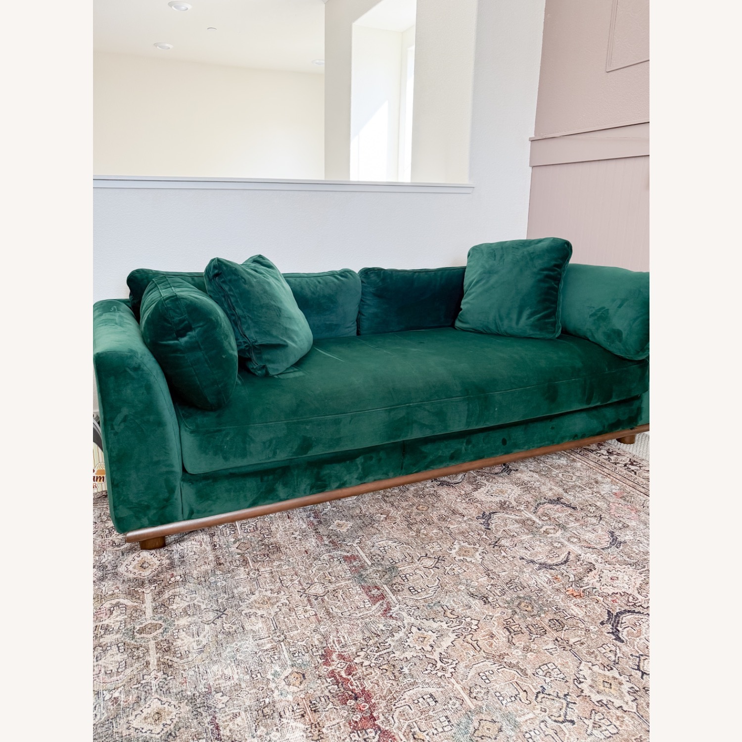Joybrid Green Velvet Sofa - image-2