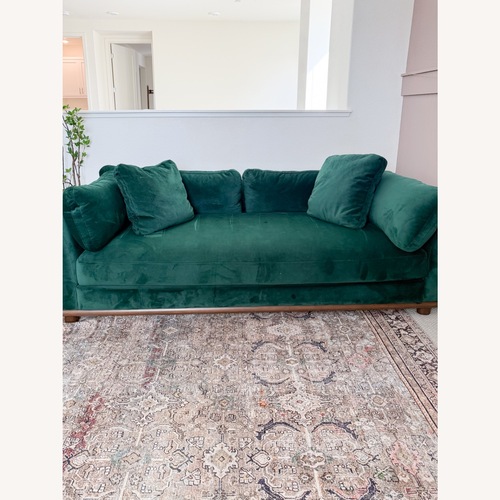 Used Joybrid Green Velvet Sofa  for sale on AptDeco