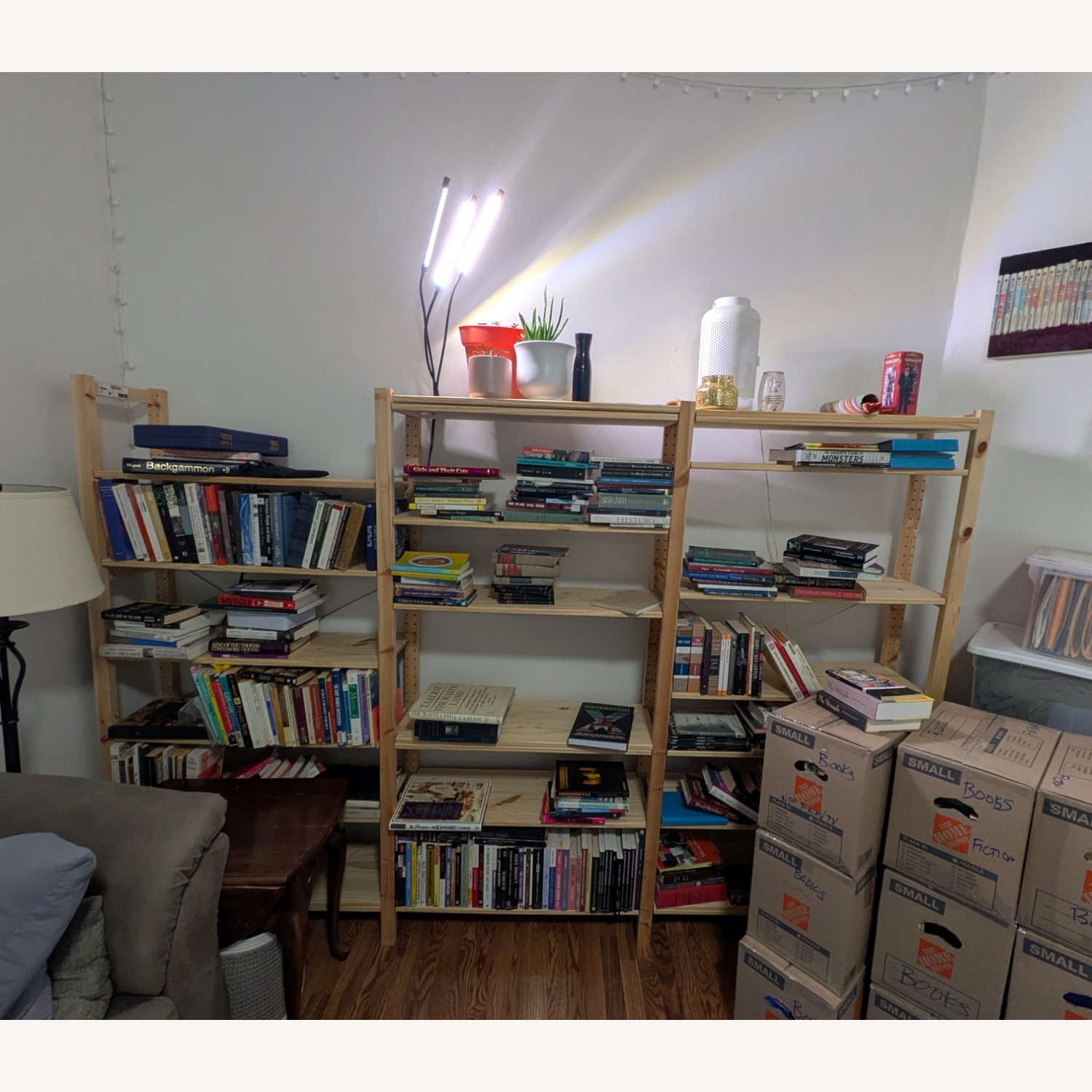 IKEA Ivar - Full 3 Section Shelving Unit, Pine - image-3