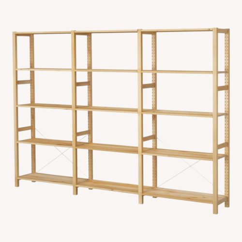 Used IKEA Ivar - Full 3 Section Shelving Unit, Pine for sale on AptDeco
