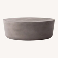 CB2 Cap 35" Grey Cement Coffee Table