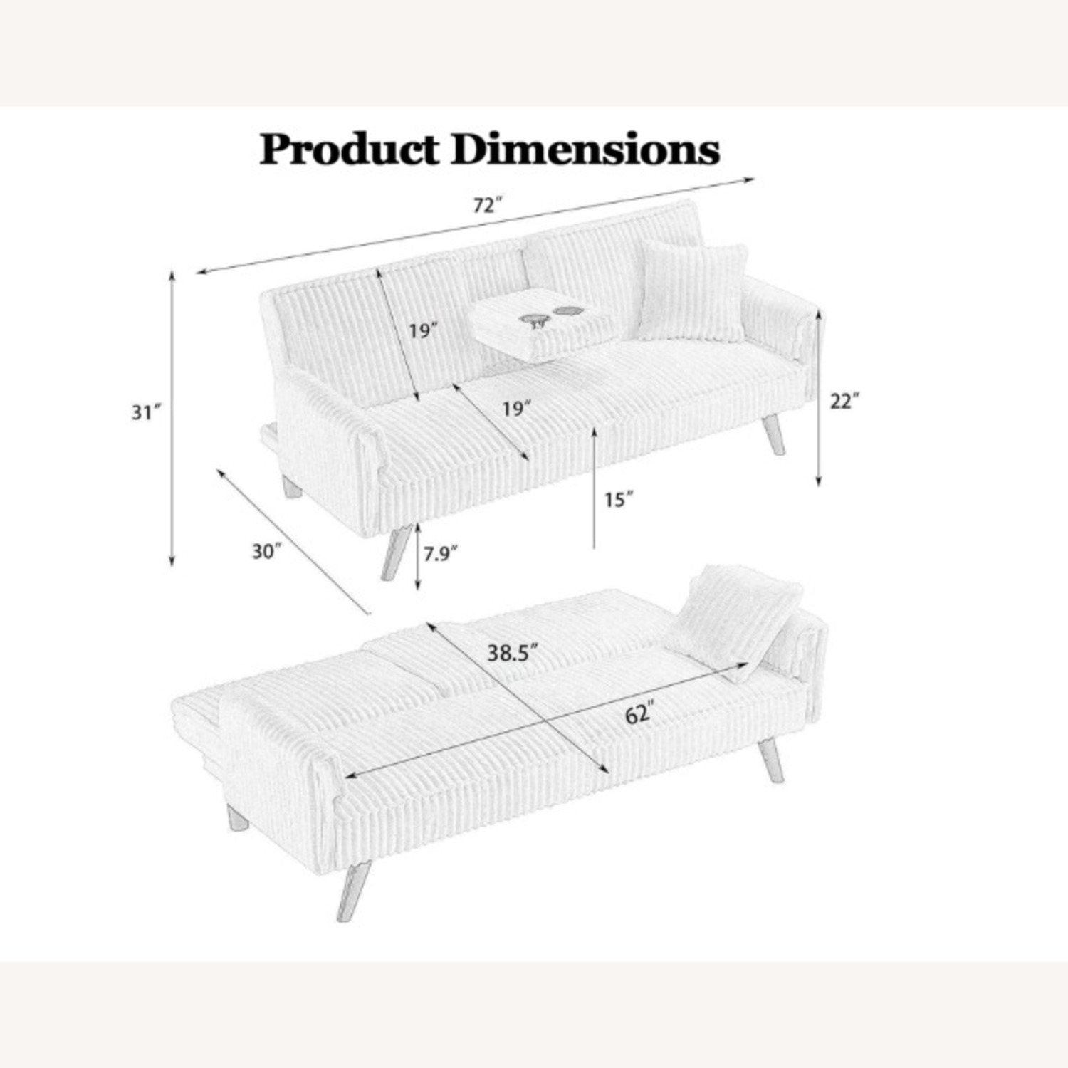 Amazon Sleeper Sofa - image-2