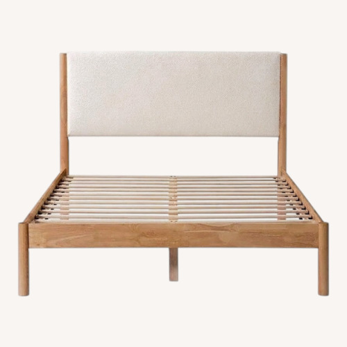Used AllModern Wooden Bed Frame w HeadBoard  for sale on AptDeco