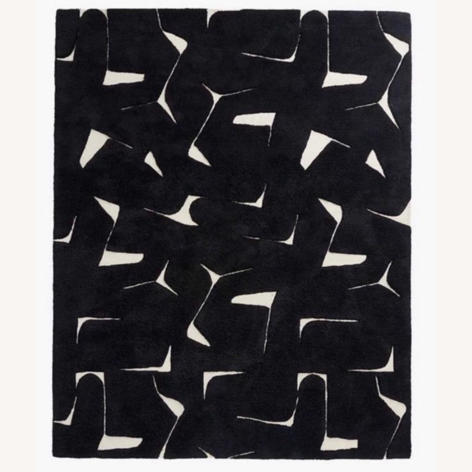 CB2 Black Area Rug 8' x 10' - image-3