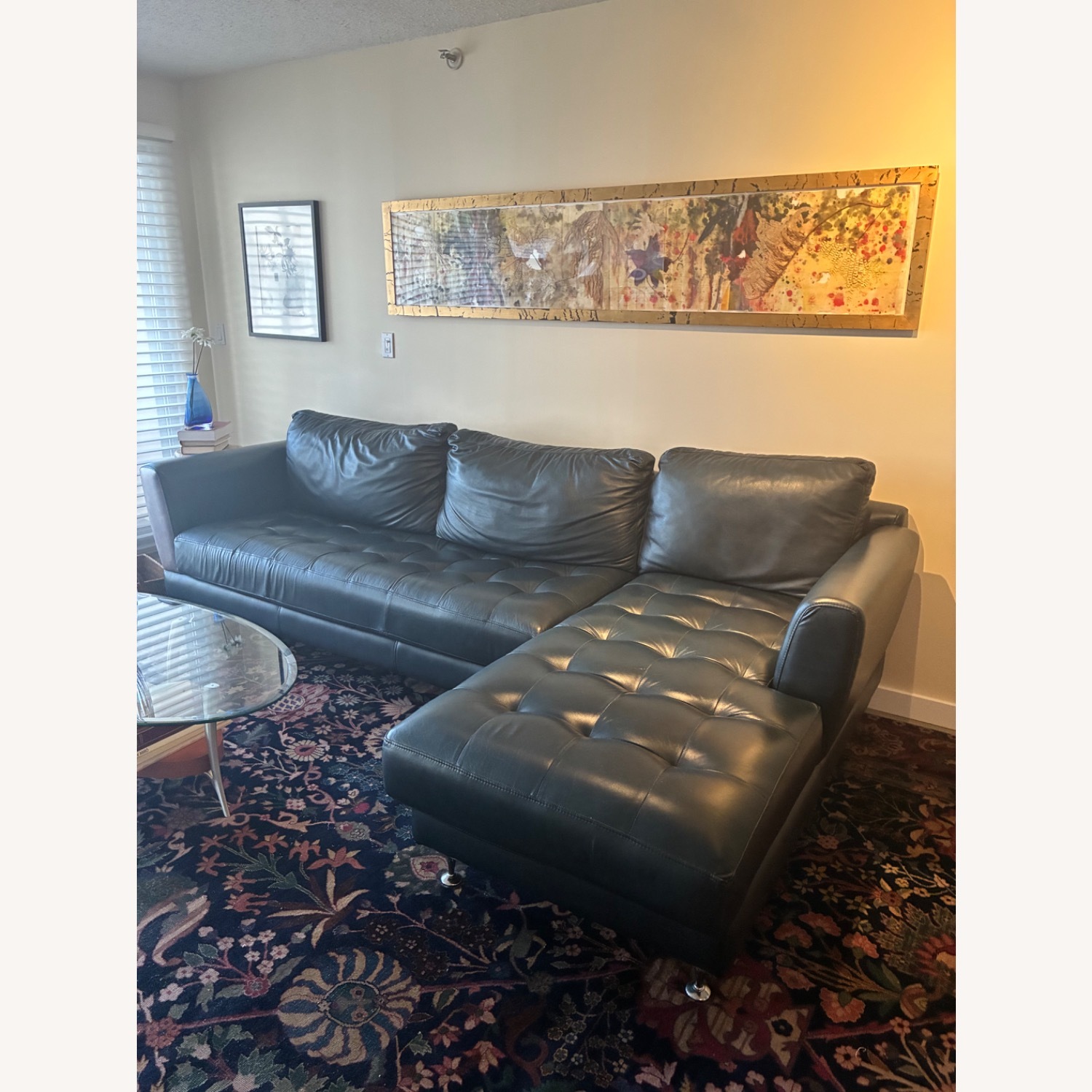 Elite Leather Company Leather Sectional - image-3