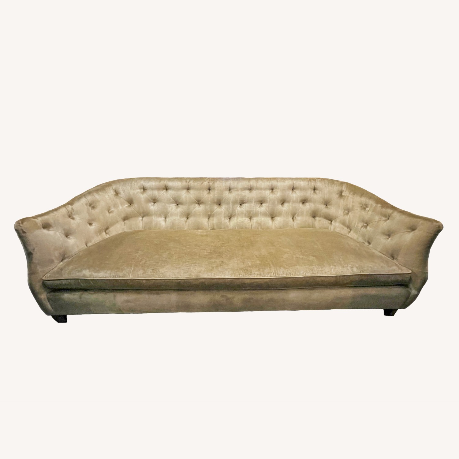 Lee Industries Velvet Chesterfield Sofa 96” - image-2