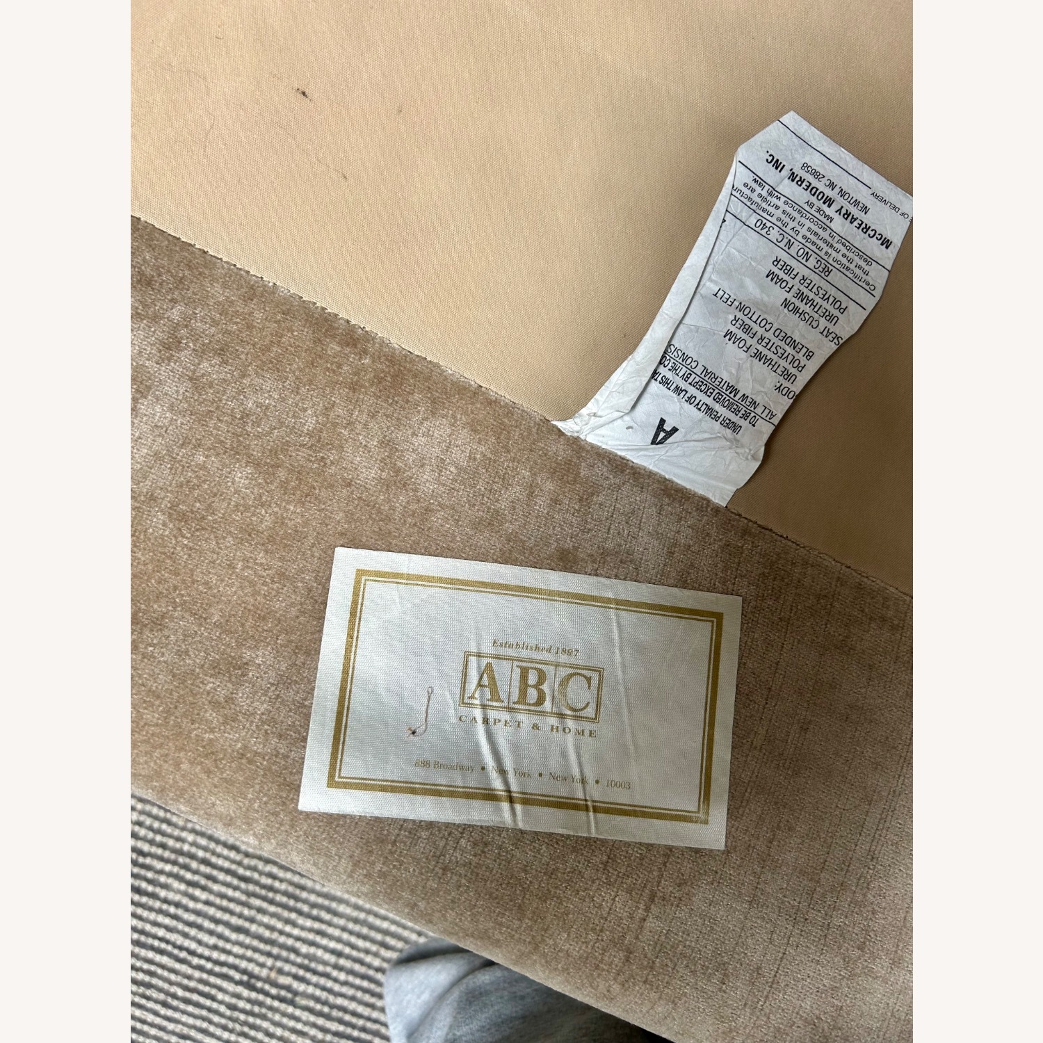 ABC Carpet and Home Light Brown 2 Piece Sectional - image-4
