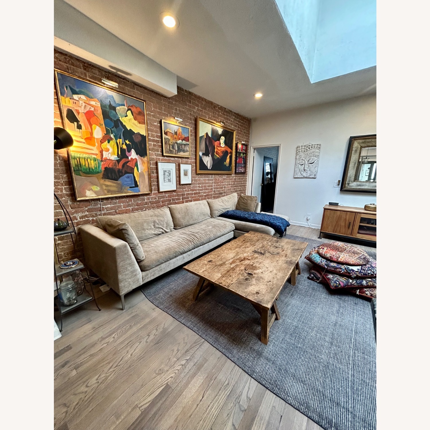ABC Carpet and Home Light Brown 2 Piece Sectional - image-2