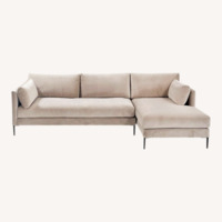 ABC Carpet and Home Light Brown 2 Piece Sectional