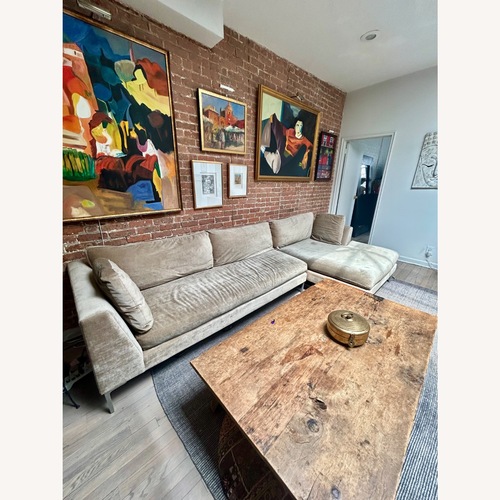 Used ABC Carpet and Home Light Brown 2 Piece Sectional for sale on AptDeco