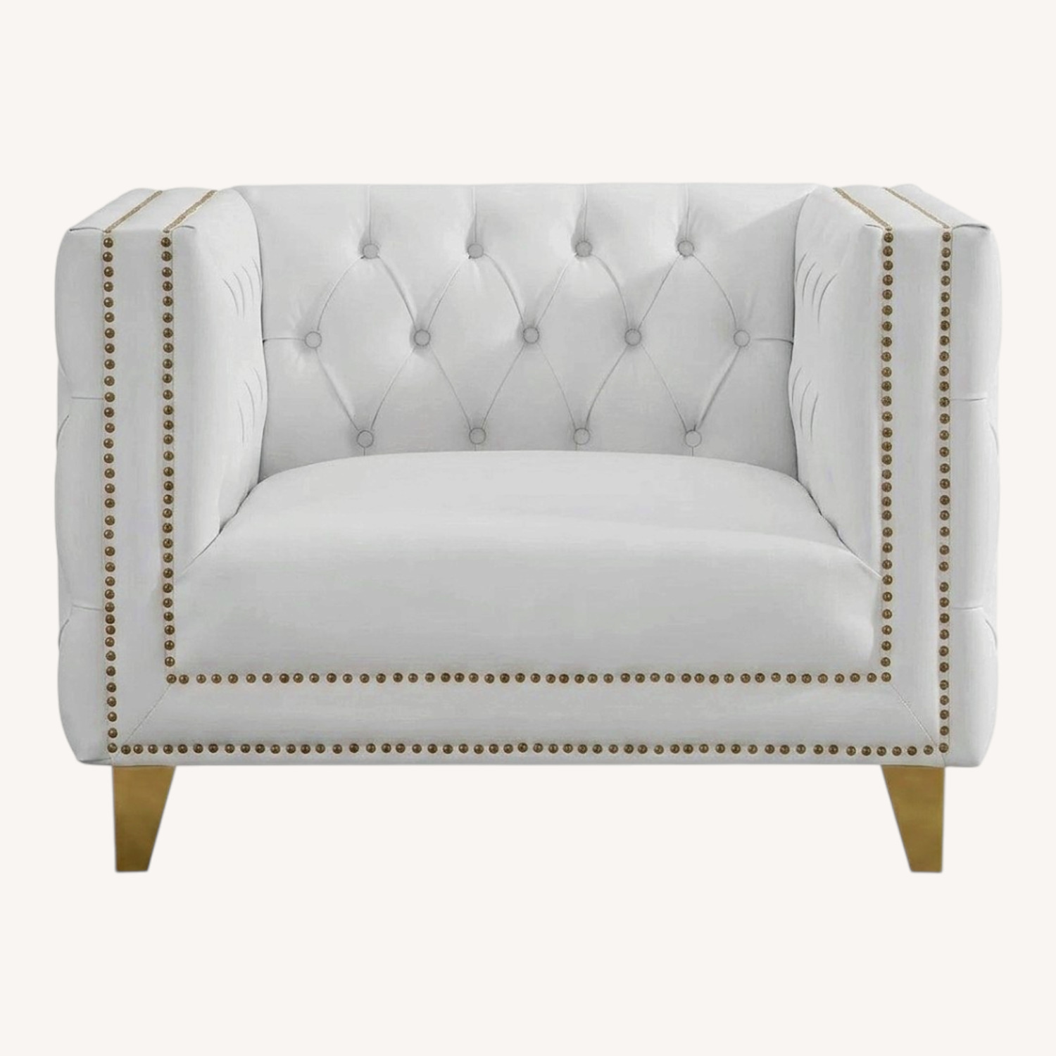 Wayfair Sickles White Armchair - image-0