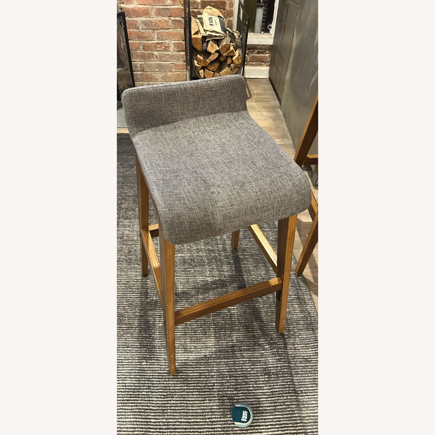 Mid Century Gray Stools  - image-2