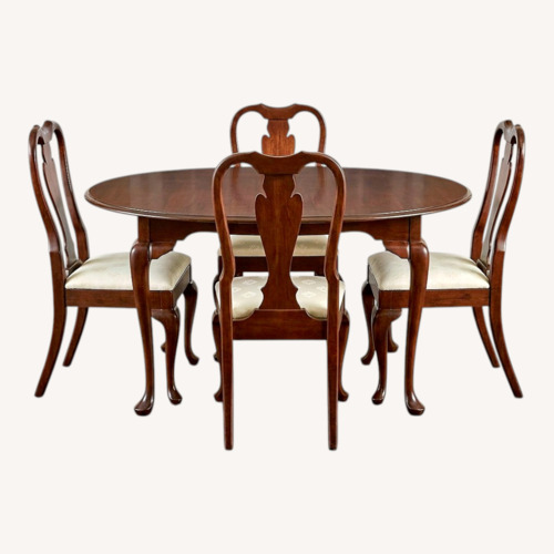 Used Cherryman Industries Cherry wood Dining Set for sale on AptDeco