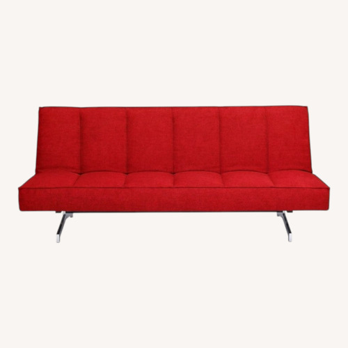 Used CB2 Flex Burt Orange Sleeper Sofa/ Futon for sale on AptDeco