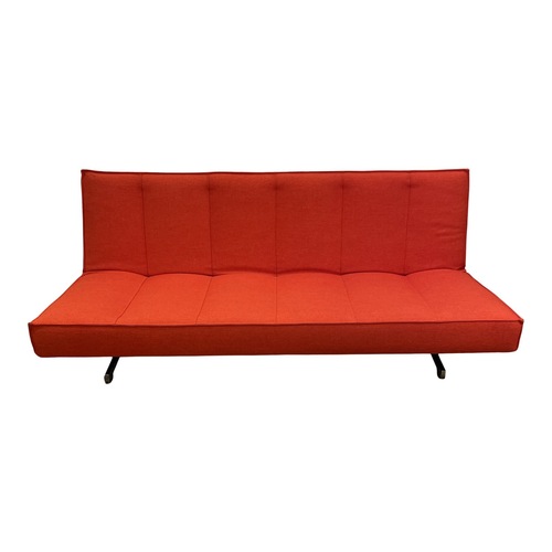 Used CB2 Flex Burt Orange Sleeper Sofa/ Futon for sale on AptDeco