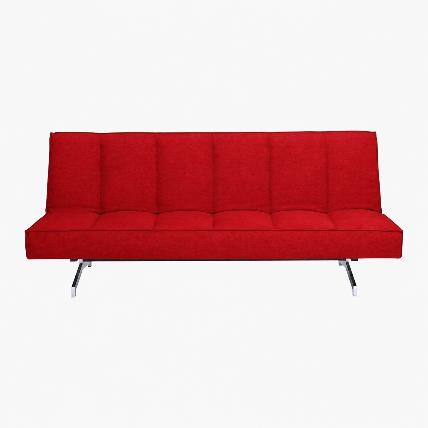 CB2 Flex Burt Orange Sleeper Sofa/ Futon - image-4