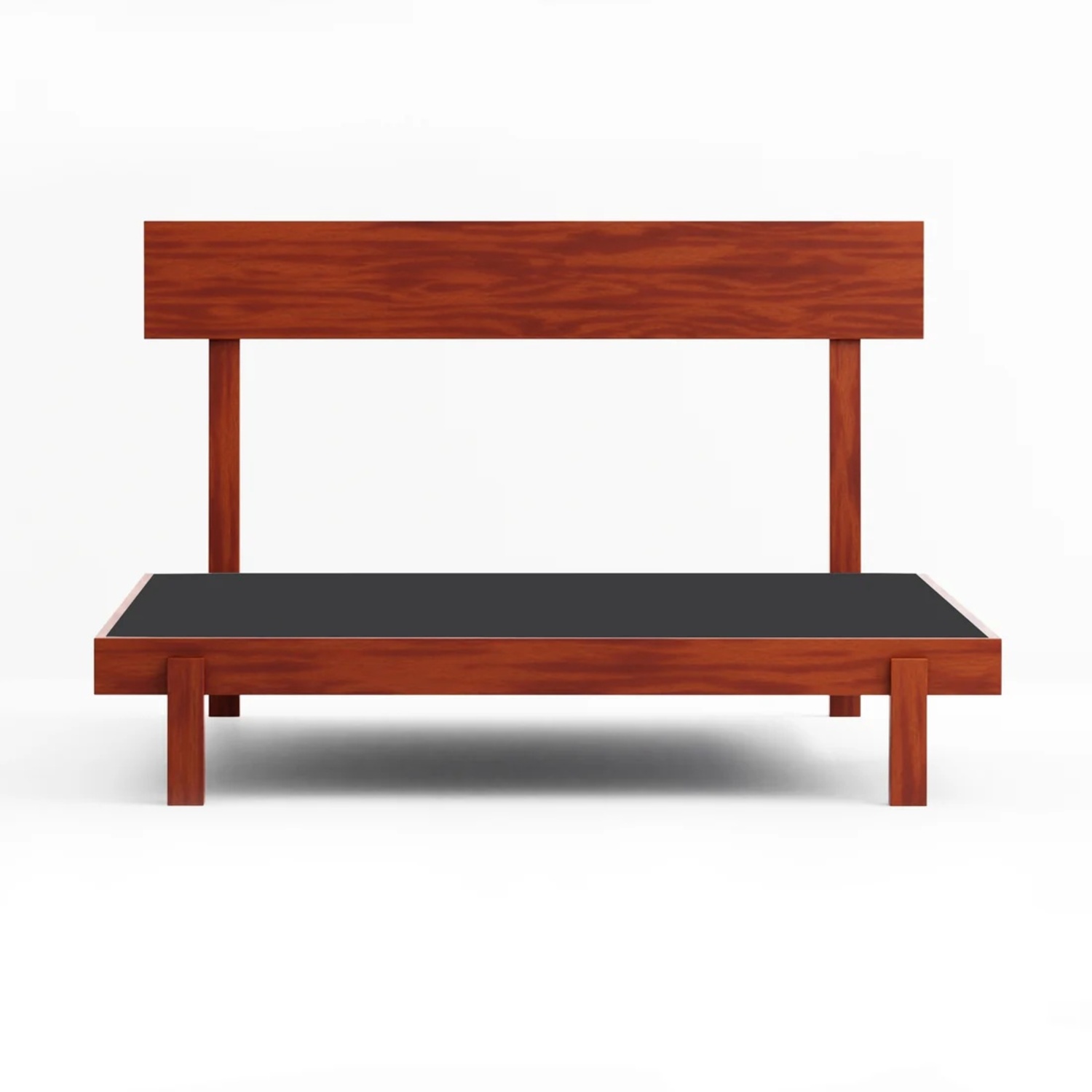 Charles P. Rogers Dark Brown Wood Queen Bed - image-4