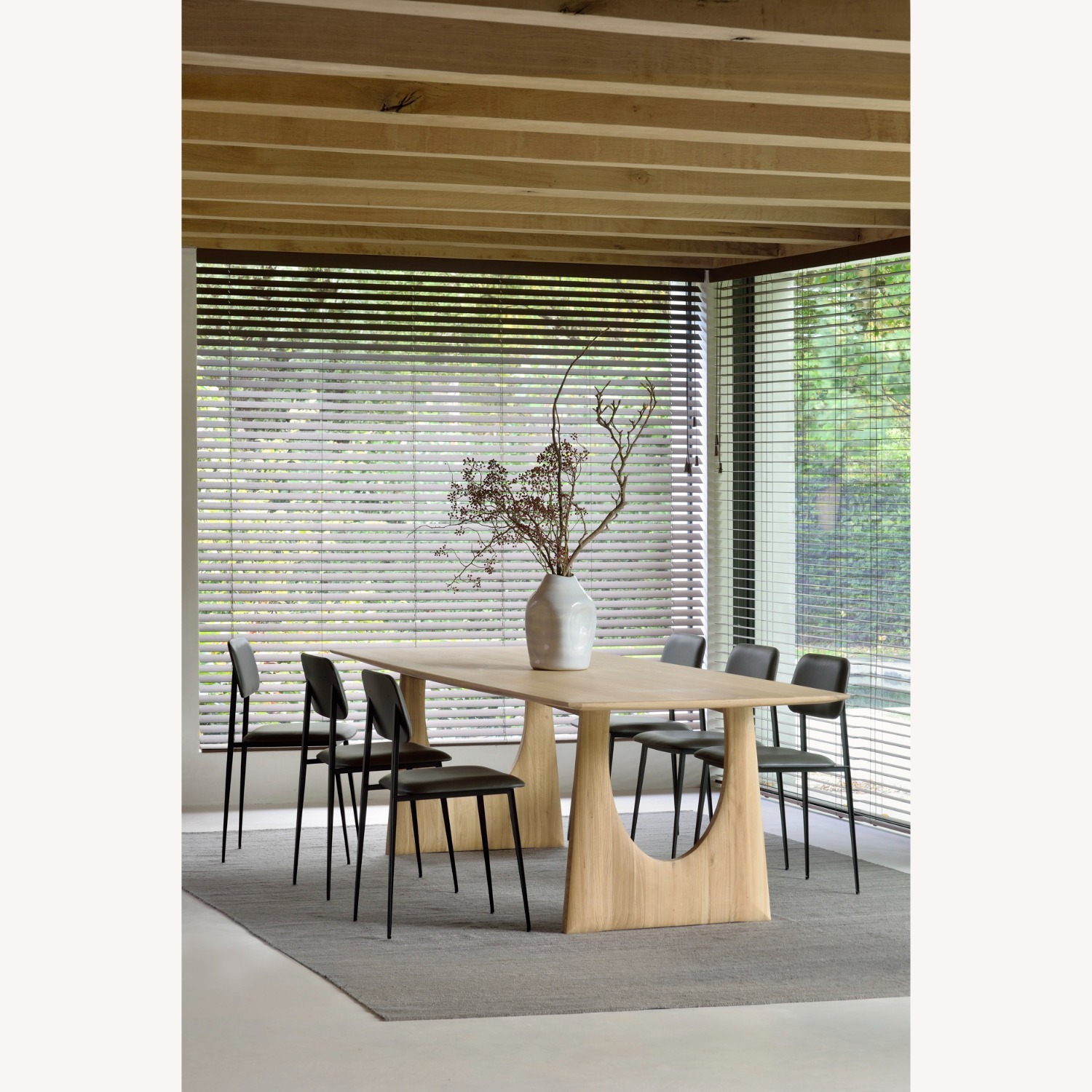 Ethnicraft Geometric Oak Dining Table - image-7