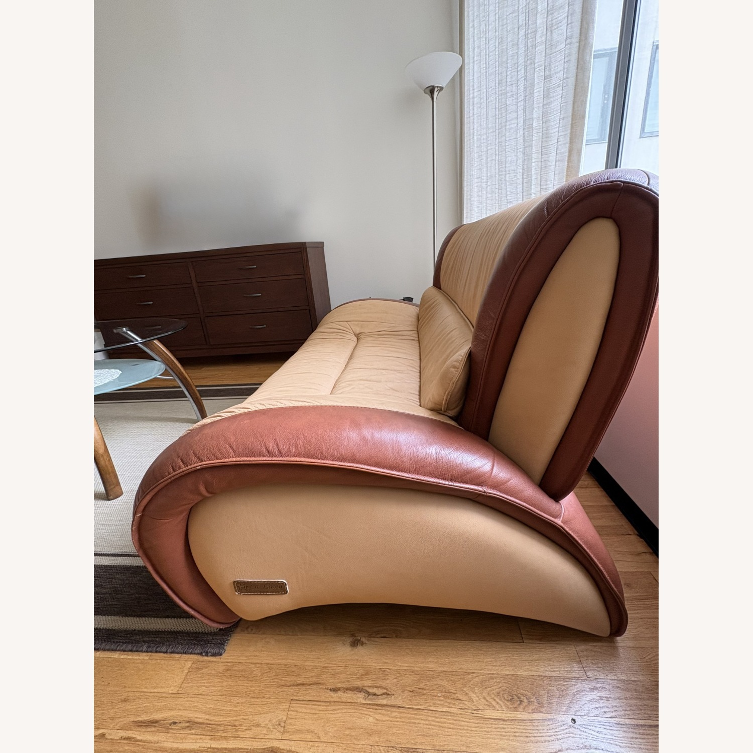 La Linea Leather Loveseat - image-2