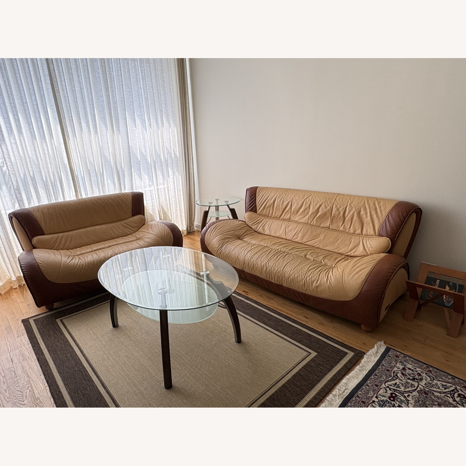 La Linea Leather Loveseat - image-7