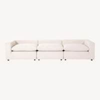 Living Spaces Zone Natural Fabric 3+ Piece Sectional