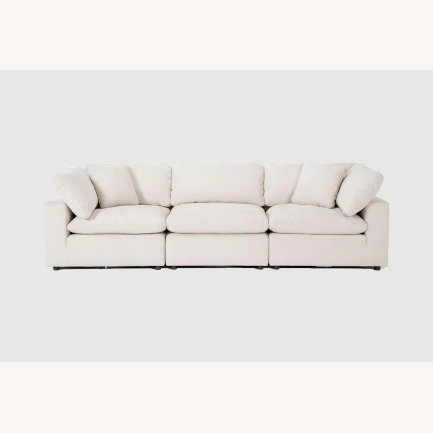 Living Spaces Zone Natural Fabric 3+ Piece Sectional - image-6